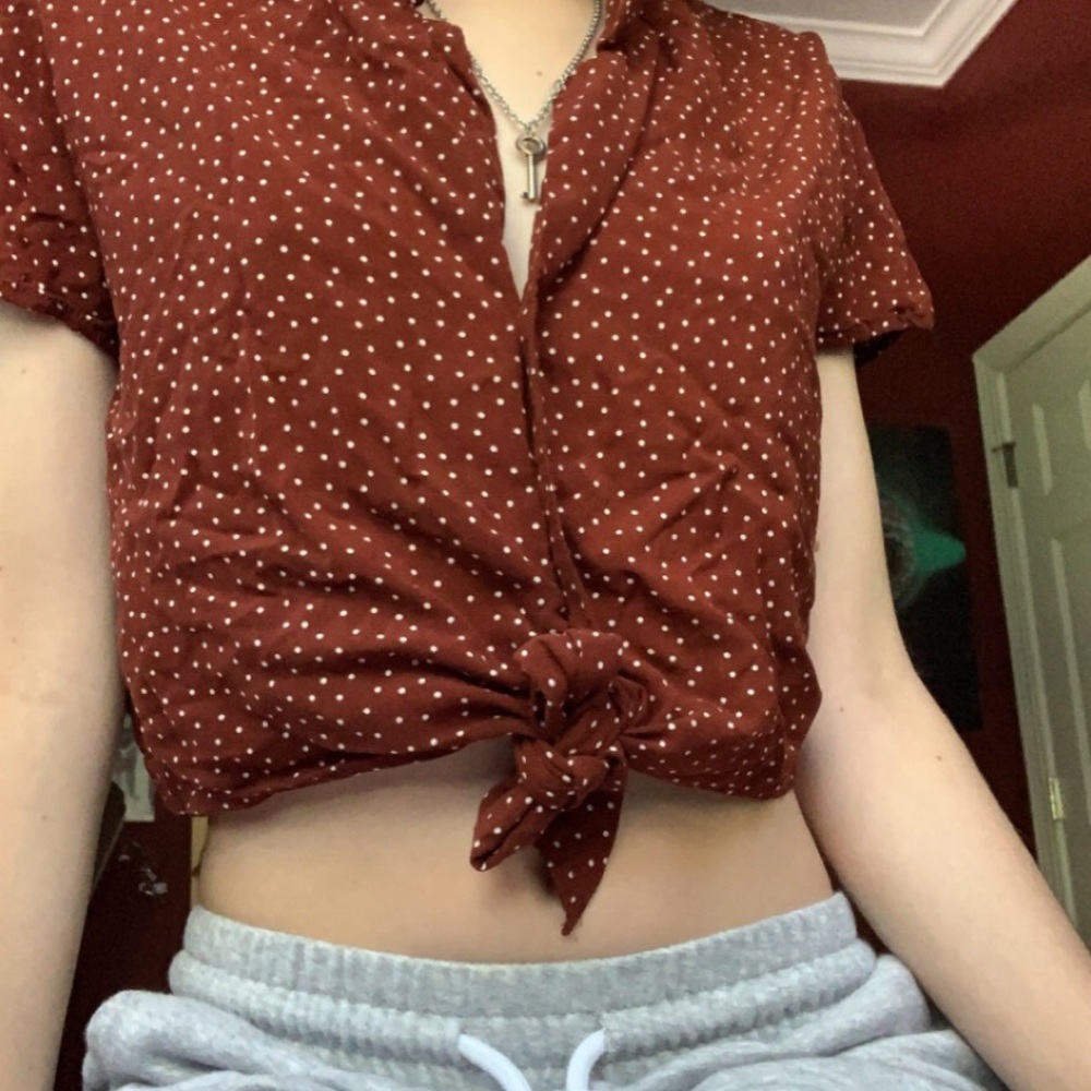 half cut shirt ~ buttons down the front ~ brand Garage ~ size small